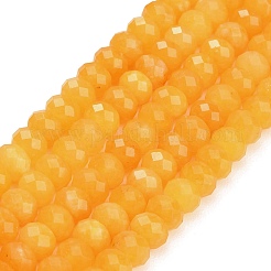 Faceted Dyed Natural White Jade Beads Strands&nbsp;GG-CBAE966-01A-C