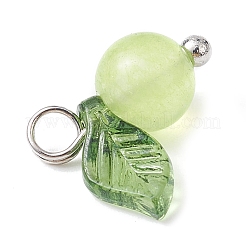 Natural Dyed Malaysia Jade Fruit Charms&nbsp;PALLOY-JF02431-02