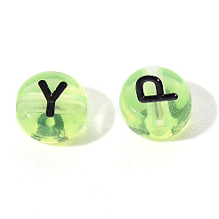 Transparent Light Green Acrylic Beads&nbsp;TACR-YW0001-09B