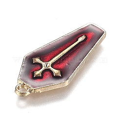 Halloween Theme Alloy Enamel Pendants&nbsp;X-ENAM-J649-14LG-02