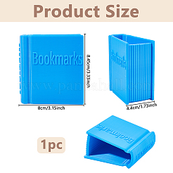 Plastic Book-shaped Bookmark Holder&nbsp;AJEW-WH0596-545B
