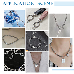 800Pcs 8 Style 304 Stainless Steel Open Jump Rings&nbsp;STAS-PH0004-26