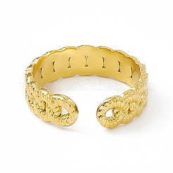 Ion Plating(IP) 304 Stainless Steel Cuff Ring for Women&nbsp;RJEW-C060-41G