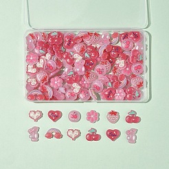 120Pcs 8 Style Plastic Enamel Cabochons&nbsp;KY-FS0001-38