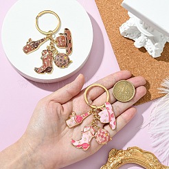 Cowboy Style Alloy Enamel Keychain&nbsp;KEYC-YW00148-01