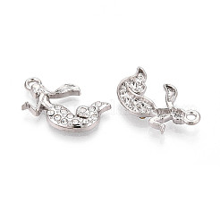 Alloy Rhinestone Pendants&nbsp;FIND-N008-19P