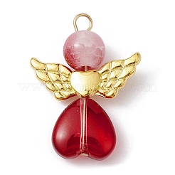 10Pcs 10 Color Glass Beaded Pendant&nbsp;PALLOY-JF02272