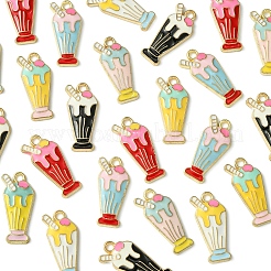24Pcs 6 Colors Alloy Enamel Pendants&nbsp;ENAM-FS0001-92