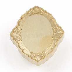 3D Embossed Photo Frame Brass Wax Seal Stamp Head&nbsp;LS-AJEW-H138-01G