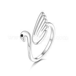 Brass Pave Cubic Zirconia Cuff Open Rings&nbsp;WG0684B-01