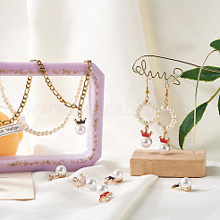 20Pcs 5 Colors Resin Imitation Pearl Pendants&nbsp;FIND-CD0001-35
