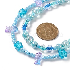Acrylic Fish Beaded Mobile Straps&nbsp;HJEW-JM01064