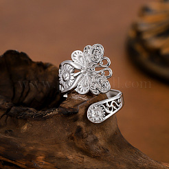 304 Stainless Steel Cuff Open Rings for Women&nbsp;WGAA383-02