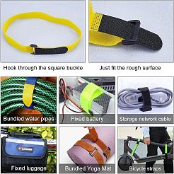 SUPERFINDING 16Pcs 8 Color Reusable Nylon Cable Ties&nbsp;FIND-FH0002-20