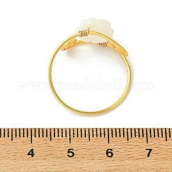 Natural Trochid Shell/Trochus Shell Finger Rings&nbsp;RJEW-JR01045