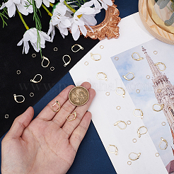 20Pcs Brass Leverback Earring Findings&nbsp;KK-BBC0023-86