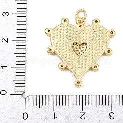 Brass Micro Pave Clear Cubic Zirconia Pendants&nbsp;KK-L275-71L-G
