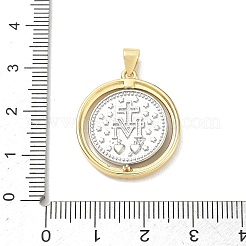 Religion Brass Micro Pave Clear Cubic Zirconia Pendants&nbsp;KK-A303-11B-G