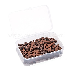 40Pcs 2 Style Wooden Pendants&nbsp;WOOD-LS0001-17