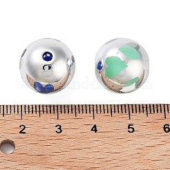 UV Plating Rainbow Iridescent Acrylic Beads&nbsp;OACR-F009-01B