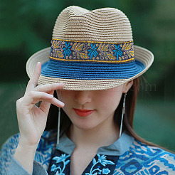 Ethnic Style Embroidery Polyester Ribbons&nbsp;SK-TAC0001-03