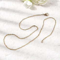 304 Stainless Steel Cable Chain Necklaces&nbsp;X-STAS-O053-11G