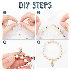120Pcs 3 Style Rack Plating Brass Beads&nbsp;KK-BBC0012-16