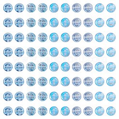 100Pcs 5 Styles Transparent Electroplated UV Plating Glass Beads&nbsp;GLAA-TA0003-19A