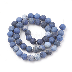 Natural Dumortierite Quartz Beads Strands&nbsp;G-T106-061-6MM