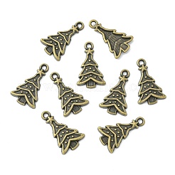 Tibetan Style Christmas Tree Alloy Pendants&nbsp;X-TIBEP-Q050-08AB-NR