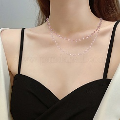 Clear Cubic Zirconia Chips Beaded Chains&nbsp;JX589A-02