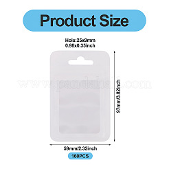 160Pcs Plastic Yin-yang Resealable Bags with Visible Window&nbsp;ABAG-TA0001-94C
