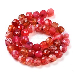 Natural Agate Dyed Beads Strands&nbsp;G-H028-A08-01