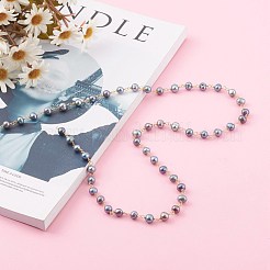 Handmade cultured Freshwater Pearl Beaded Chains&nbsp;AJEW-JB00949-03