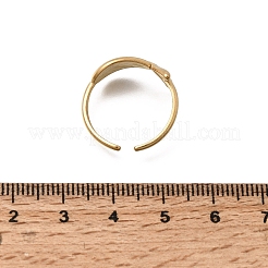 304 Stainless Steel Cuff Open Rings for Women&nbsp;RJEW-T034-02G