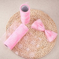 Snowflake Deco Mesh Ribbons&nbsp;OCOR-P010-G05