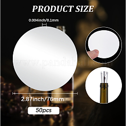 50Pcs Aluminum Wine Pourer Liquor Stopping Pour Disks&nbsp;AJEW-SP0004-58