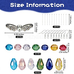 DIY Faceted Beads Earring Making Kit&nbsp;DIY-SZ0007-70