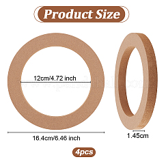 Wooden Spacer Ring for Car Speaker&nbsp;DIY-WH0430-396B