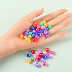 240Pcs 9 Colors Acrylic Beads&nbsp;MACR-YW0001-71