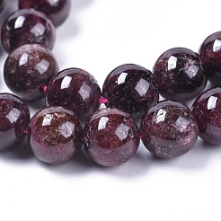 Natural Garnet Beads Strands&nbsp;X-G-J376-37-8mm