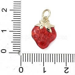 Brass Enamel Pendants&nbsp;KK-K368-09B-01
