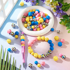 96Pcs 12 Styles Food Grade Eco-Friendly Silicone Beads&nbsp;SIL-TA0003-54