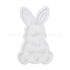Easter Theme Rabbit with Word Pattern DIY Silicone Table Lamp Molds&nbsp;SIMO-G008-02B