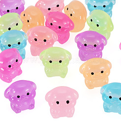 18Pcs 6 Colors Luminous Resin Pig Diaplay Decoration&nbsp;RESI-TAD0001-02
