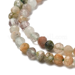 Natural Green Rutilated Quartz Beads Strands&nbsp;G-RM241221-B22