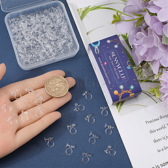 200Pcs 4 Style Plastic Clip-on Earring Findings&nbsp;KY-SC0002-02