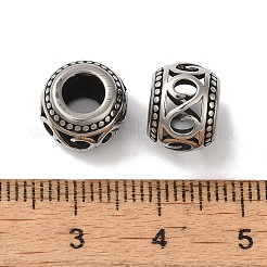 304 Stainless Steel European Beads&nbsp;STAS-S129-10P