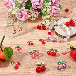 DIY Cherry Pendants Findings Kits&nbsp;DIY-BM0001-07