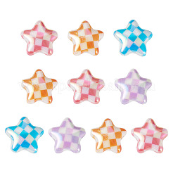 10Pcs UV Plating Opaque Acrylic Beads&nbsp;MACR-TA0002-44